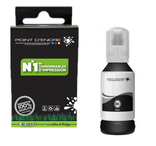 114 - NOIR PHOTO - Grande capacité de Marque Francaise POINT D'ENCRE Pour imprimante compatible EPSON (eep)