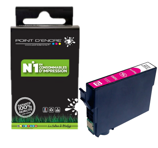 29XL - Fraise - MAGENTA - T2993 / T2983 - Grande capacité de Marque Francaise POINT D'ENCRE Pour imprimante compatible EPSON (cee)