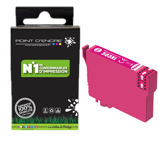 503XL - Piments - MAGENTA - Grande capacité de Marque Française POINT D'ENCRE Pour imprimante compatible EPSON (cee)