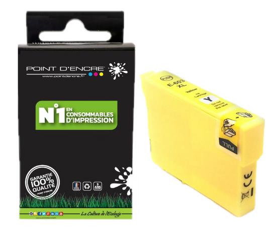 603XL - Etoile de mer - JAUNE - Grande capacité de Marque Francaise POINT D'ENCRE Pour imprimante compatible EPSON (cee)
