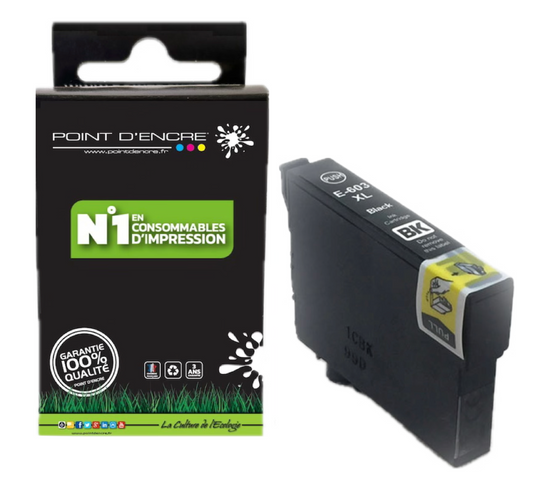 603XL - Etoile de mer - NOIR - Grande capacité de Marque Francaise POINT D'ENCRE Pour imprimante compatible EPSON (cee)
