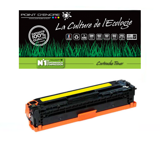 410X / CF410X - JAUNE - Grande capacité Marque Francaise POINT D'ENCRE pour Imprimantes compatibles HP (clhp)