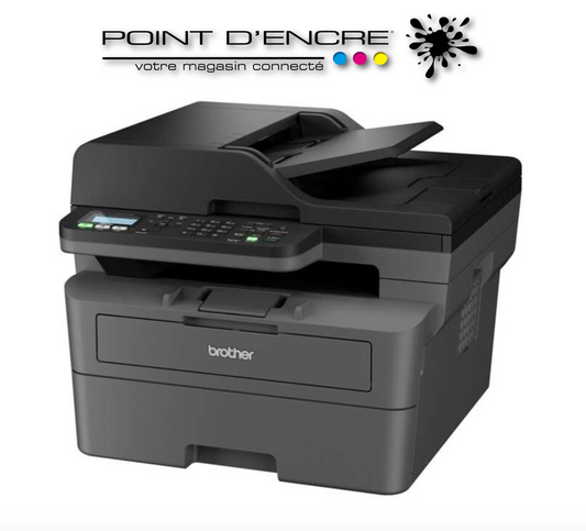 MFC-L2800DW - Imprimante multifonction laser 4-en-1 monochrome A4 compacte et réseau Ethernet.recto verso, 32 ppm - Éligible à notre ABONNEMENT infini POINT D'ENCRE. imprimante Brother (ipb) -2500 Copies / Mois
