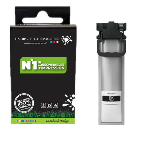 T9451/T9441 - NOIR - Grande capacité de Marque Française POINT D'ENCRE Pour imprimante compatible EPSON (cee)