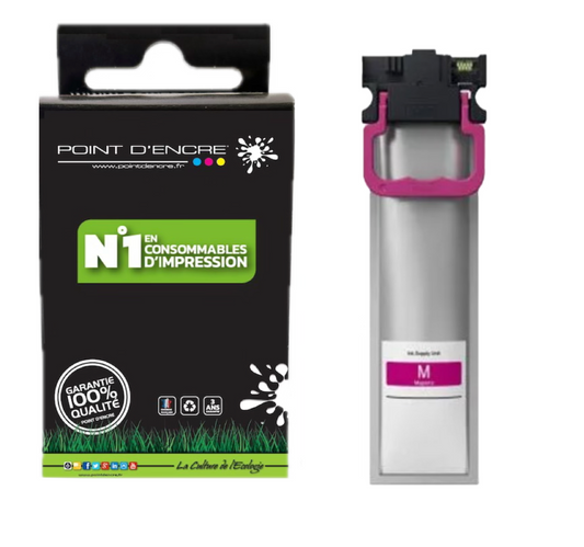 T9453/T9443 - MAGENTA - Grande capacité de Marque Française POINT D'ENCRE Pour imprimante compatible EPSON (cee)