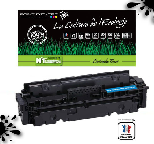 067H / 067 - CYAN  - Grande capacité Marque Francaise POINT D'ENCRE pour Imprimantes compatibles Canon (clca)