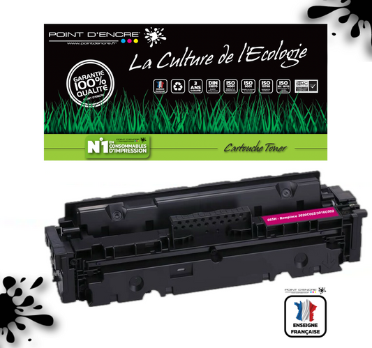 067H / 067 - MAGENTA  - Grande capacité Marque Francaise POINT D'ENCRE pour Imprimantes compatibles Canon (clca)