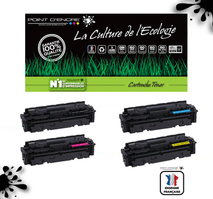 067H / 067 - ABONNEMENT -  4 Cartouches NOIR / CYAN / MAGENTA / JAUNE - Grande capacité Marque Francaise POINT D'ENCRE pour Imprimantes compatibles Canon (clca) (Copie)