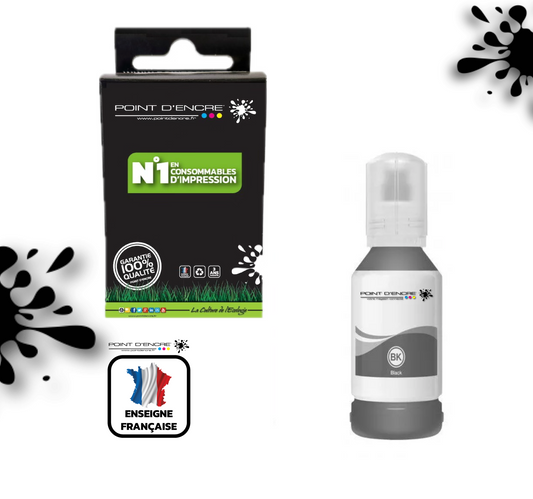 114 - GRIS - Grande capacité de Marque Francaise POINT D'ENCRE Pour imprimante compatible EPSON (eep)