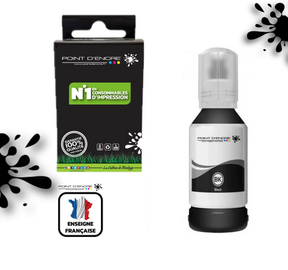 114 - NOIR - Grande capacité de Marque Francaise POINT D'ENCRE Pour imprimante compatible EPSON (eep)