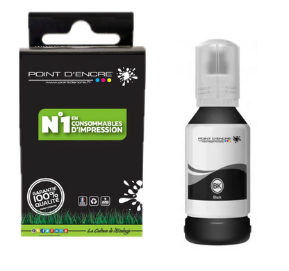 114 - NOIR - Grande capacité de Marque Francaise POINT D'ENCRE Pour imprimante compatible EPSON (eep)