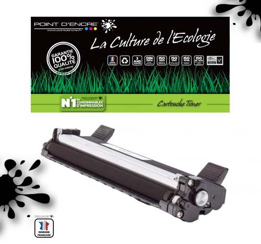 TN1050 - Noir - Cartouche d'encre Toner - Grande capacité Marque Francaise POINT D'ENCRE pour Imprimantes compatibles Brother (clp)