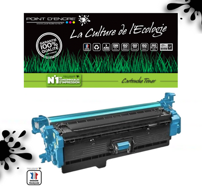 203X / CF540X - CYAN - Grande capacité Marque Francaise POINT D'ENCRE pour Imprimantes compatibles HP (clhp)