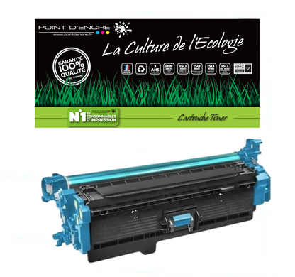 203X / CF540X - CYAN - Grande capacité Marque Francaise POINT D'ENCRE pour Imprimantes compatibles HP (clhp)