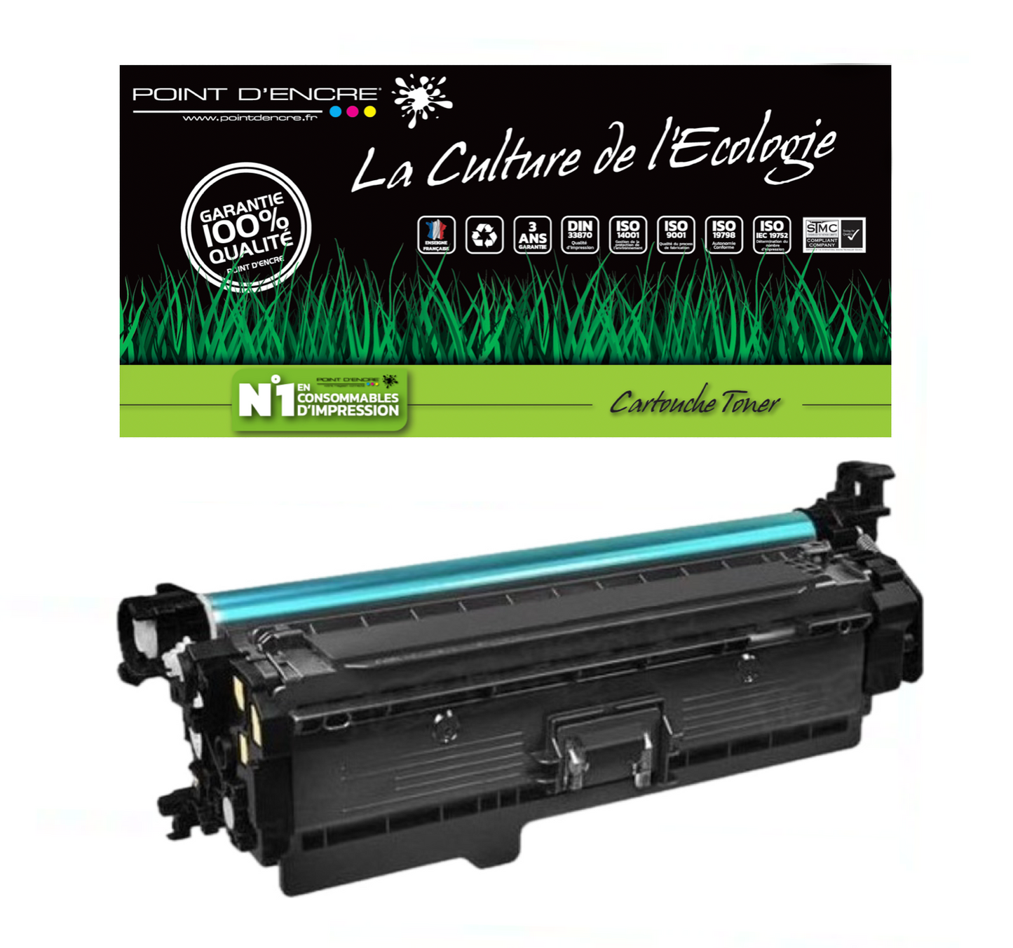 203X / CF540X - NOIR - Grande capacité Marque Francaise POINT D'ENCRE pour Imprimantes compatibles HP (clhp)