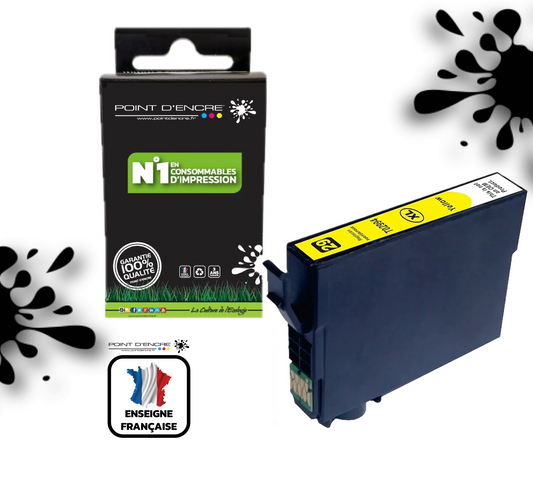29XL - Fraise - JAUNE - T2994 / T2984 - Grande capacité de Marque Francaise POINT D'ENCRE Pour imprimante compatible EPSON (cee)