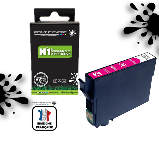29XL - Fraise - MAGENTA - T2993 / T2983 - Grande capacité de Marque Francaise POINT D'ENCRE Pour imprimante compatible EPSON (cee)