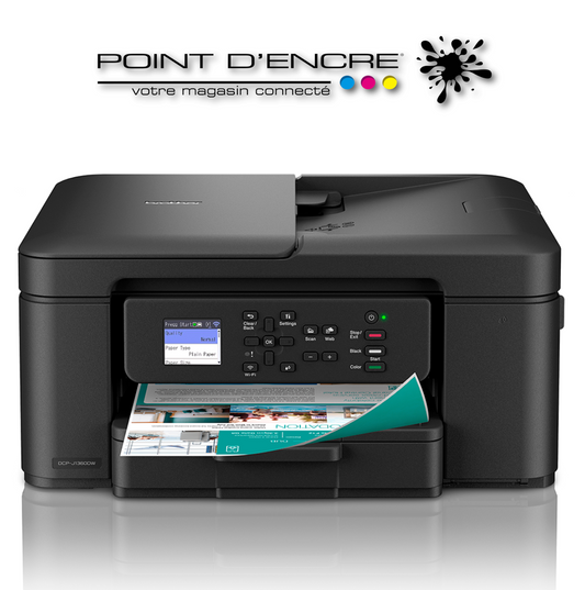 DCP-J1360DW Imprimante Brother jet d'encre multifonction 3-en-1 compacte sans fil. Eligible à notre ABONNEMENT infinite POINT D'ENCRE. imprimante Brother (ipb)