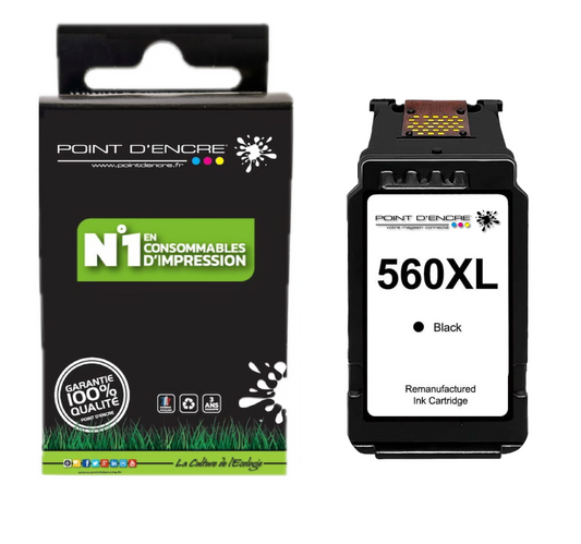CL-561XL - COULEUR - Grande capacité de Marque Française POINT D'ENCRE - Pour imprimante compatible CANON (cec)