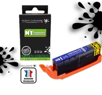 CLI-581XXL - VIOLET - Grande capacité de Marque Française POINT D'ENCRE Pour imprimante compatible CANON (cec)