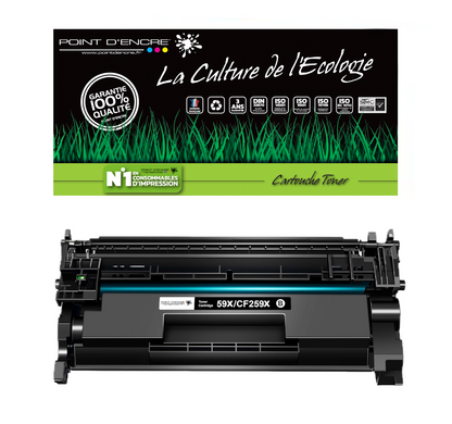 59X / CF259X - ABONNEMENT - NOIR - Grande capacité Marque Francaise POINT D'ENCRE pour Imprimantes compatibles HP (clhp)
