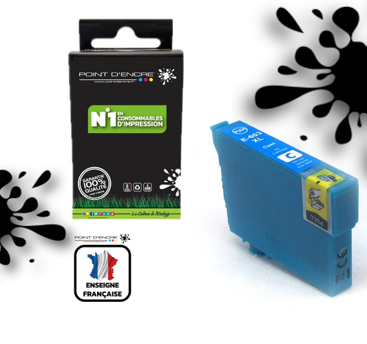 603XL - Etoile de mer - CYAN - Grande capacité de Marque Francaise POINT D'ENCRE Pour imprimante compatible EPSON (cee)
