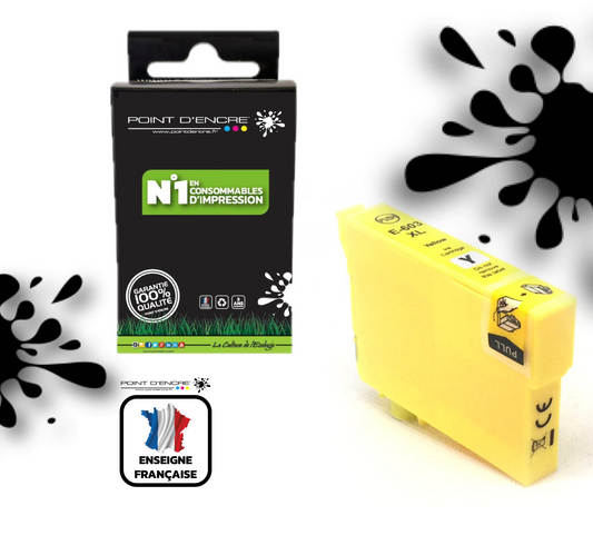 603XL - Etoile de mer - JAUNE - Grande capacité de Marque Francaise POINT D'ENCRE Pour imprimante compatible EPSON (cee)