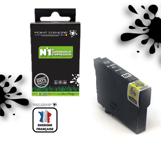 603XL - Etoile de mer - NOIR - Grande capacité de Marque Francaise POINT D'ENCRE Pour imprimante compatible EPSON (cee)