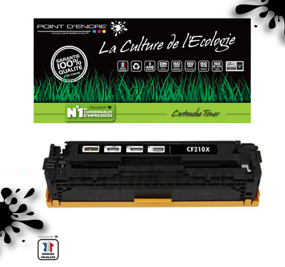 CF210X / 131X - NOIR - Grande capacité Marque Francaise POINT D'ENCRE pour Imprimantes compatibles HP (clhp)