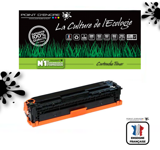 410X / CF410X - NOIR - Grande capacité Marque Francaise POINT D'ENCRE pour Imprimantes compatibles HP (clhp)