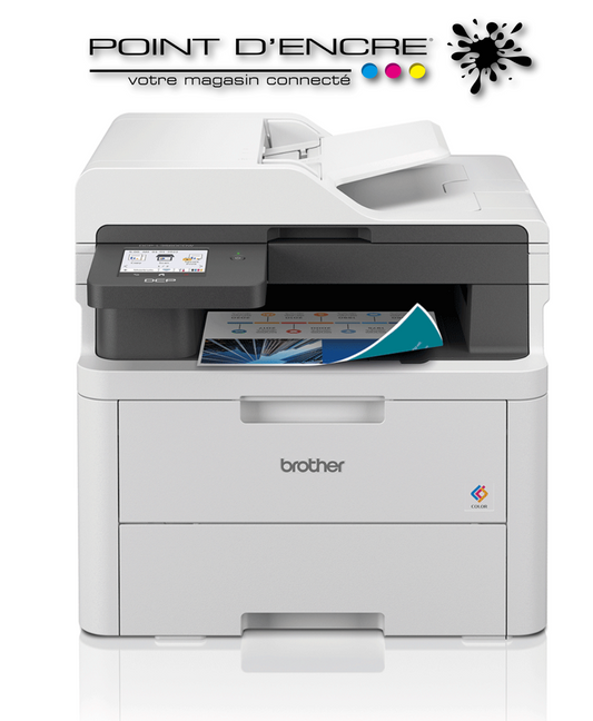 DCP-L3560CDW - Imprimante multifonction 3-en-1 laser couleur, compacte et réseau Ethernet, recto verso, 26 ppm - Éligible à notre ABONNEMENT infini POINT D'ENCRE. imprimante Brother (ipb) -3000 Copies / Mois