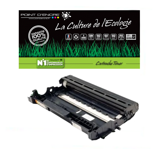 DR2200 / DR450 - NOIR - Grande capacité Marque Francaise POINT D'ENCRE SU799A / SU810A/ TN2220/TN2210/TN2010/TN450 pour Imprimantes compatibles Brother (clbr)
