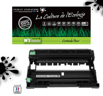 DR2510 - TAMBOUR - Grande capacité Marque Francaise POINT D'ENCRE pour Imprimantes compatibles Brother (clbr)