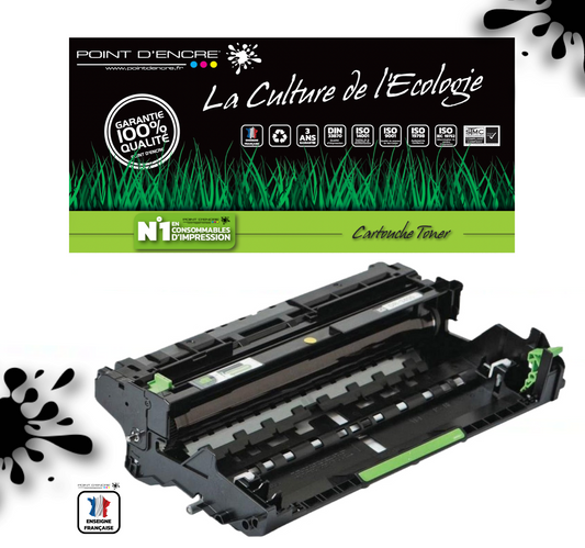 DR3400 (tambour) - NOIR - Grande capacité Marque Francaise POINT D'ENCRE TN3430 / TN3480 pour Imprimantes compatibles Brother (clbr)
