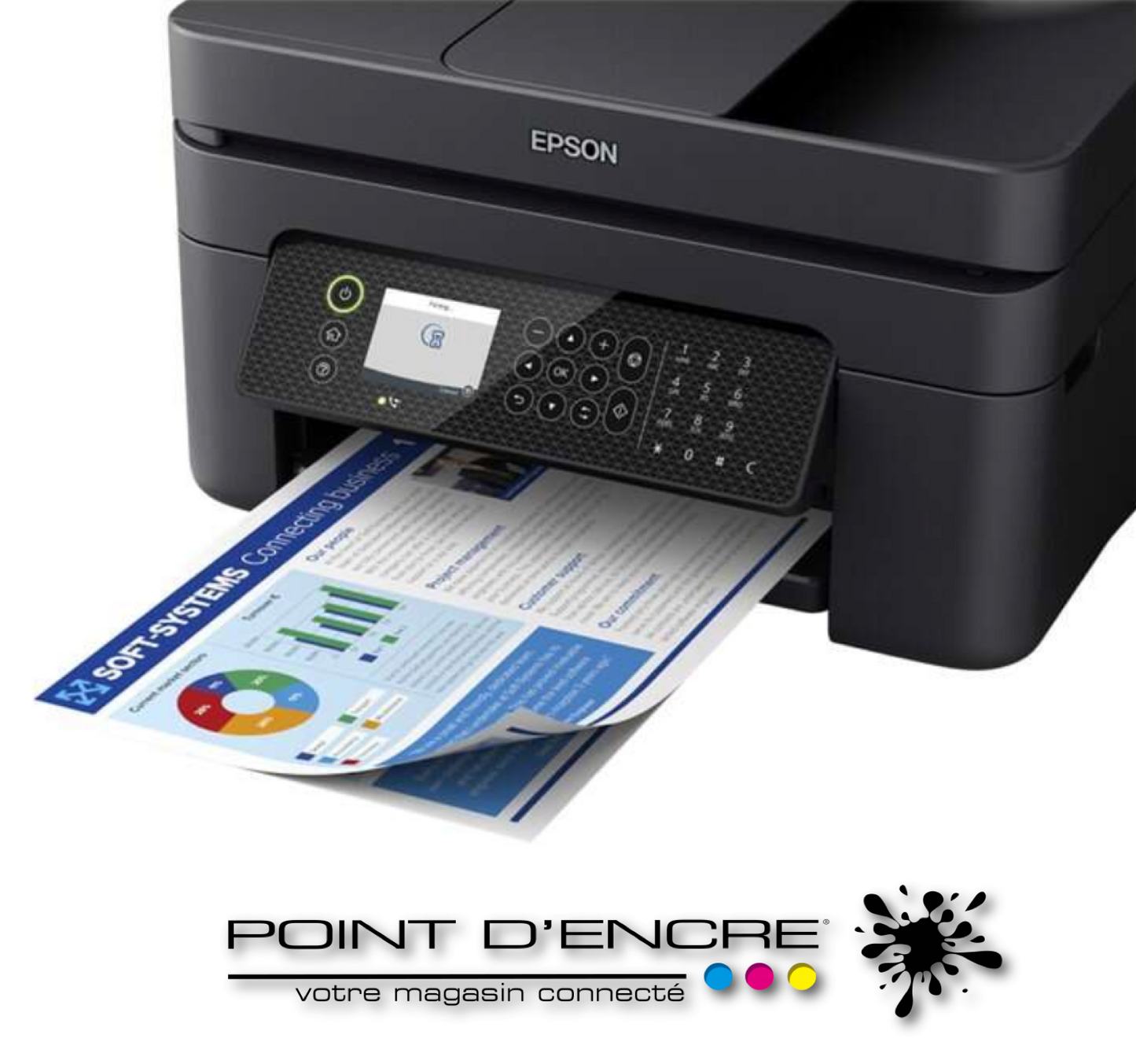 Epson Workforce WF2950DWF - Imprimante multifonction Jet d’Encre A4 - 33 ppm - Recto-verso automatique -&nbsp;&nbsp;EPSON (iep) - 3000 Copies / Mois