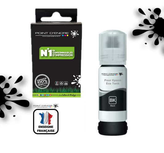 102 / C13T03R140 - NOIR - Grande capacité de Marque Francaise POINT D'ENCRE Pour imprimante compatible EPSON (eep)