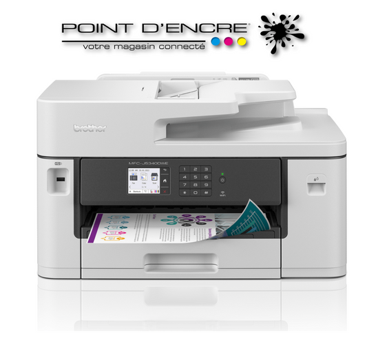 MFC-J5340DWE - Imprimante jet d'encre couleur multifonction sans fil professionnelle A4 et A3, , 20 ppm- Eligible à notre ABONNEMENT infinite POINT D'ENCRE. imprimante Brother (ipb) -2000 Copies / Mois