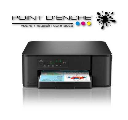 DCP-J1260W Imprimante jet d'encre multifonction 3-en-1 &nbsp;couleur Wi-Fi Brother, 16 ppm - Eligible à notre ABONNEMENT infinite POINT D'ENCRE. imprimante Brother (ipb) -1000 Copies / Mois