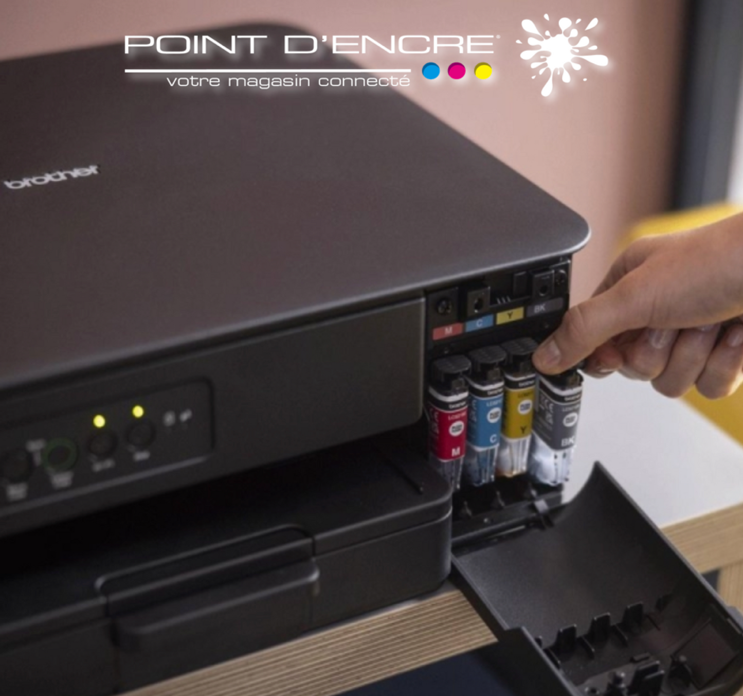 DCP-J1260W Imprimante jet d'encre multifonction 3-en-1 &nbsp;couleur Wi-Fi Brother, 16 ppm - Eligible à notre ABONNEMENT infinite POINT D'ENCRE. imprimante Brother (ipb) -1000 Copies / Mois