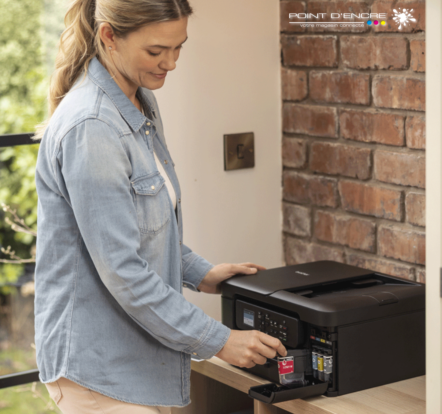 DCP-J 1360 DW Imprimante Brother jet d'encre multifonction 3-en-1 compacte sans fil 16 ppm. Eligible à notre ABONNEMENT infinite POINT D'ENCRE. imprimante Brother (ipb) -1000 Copies / Mois