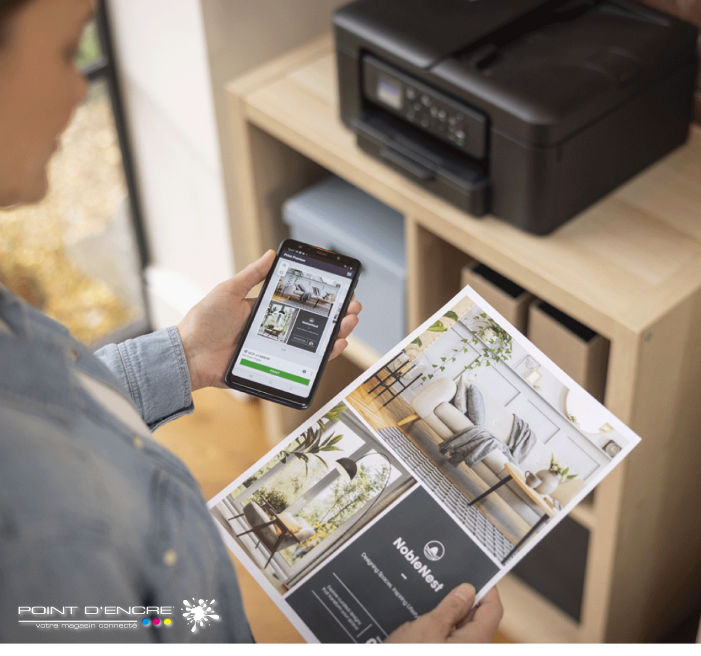 DCP-J 1360 DW Imprimante Brother jet d'encre multifonction 3-en-1 compacte sans fil 16 ppm. Eligible à notre ABONNEMENT infinite POINT D'ENCRE. imprimante Brother (ipb) -1000 Copies / Mois