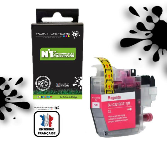 LC3219/LC3217XL - MAGENTA - Grande capacité de Marque Française POINT D'ENCRE Pour imprimante compatible BROTHER (ceb)