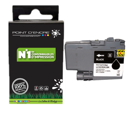 LC3235XL / LC3233 - NOIR - Grande capacité de Marque Française POINT D'ENCRE Pour imprimante compatible BROTHER (ceb)