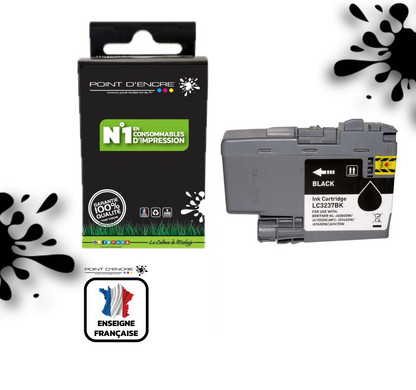 LC3237 - NOIR - Grande capacité de Marque Française POINT D'ENCRE Pour imprimante compatible BROTHER (ceb)