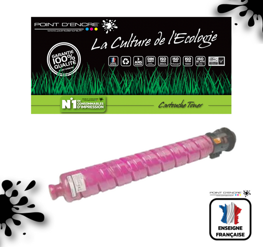 841927 - MAGENTA - Grande capacité de Marque Française POINT D'ENCRE Pour imprimante compatible Ricoh (clric)