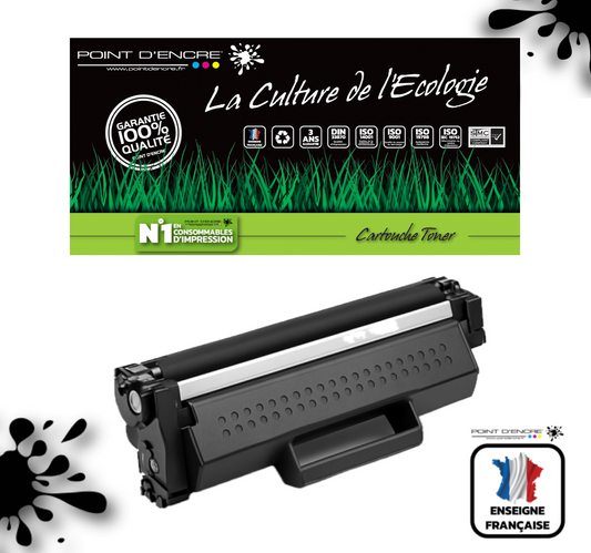 TN1150 - Noir - ABONNEMENT - Grande capacité Marque Francaise POINT D'ENCRE pour Imprimantes compatibles Brother (clp)