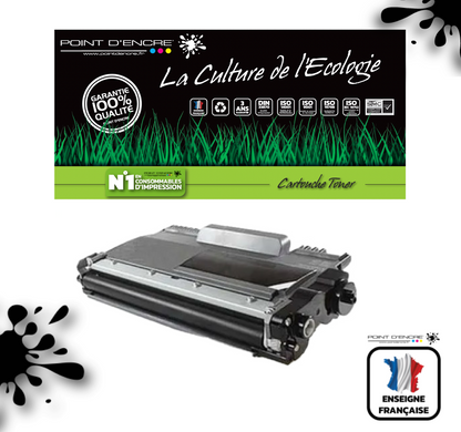 TN2220/TN2210/TN2010/TN450 - NOIR - Grande capacité Marque Francaise POINT D'ENCRE SU799A / SU810A pour Imprimantes compatibles Brother (clbr)