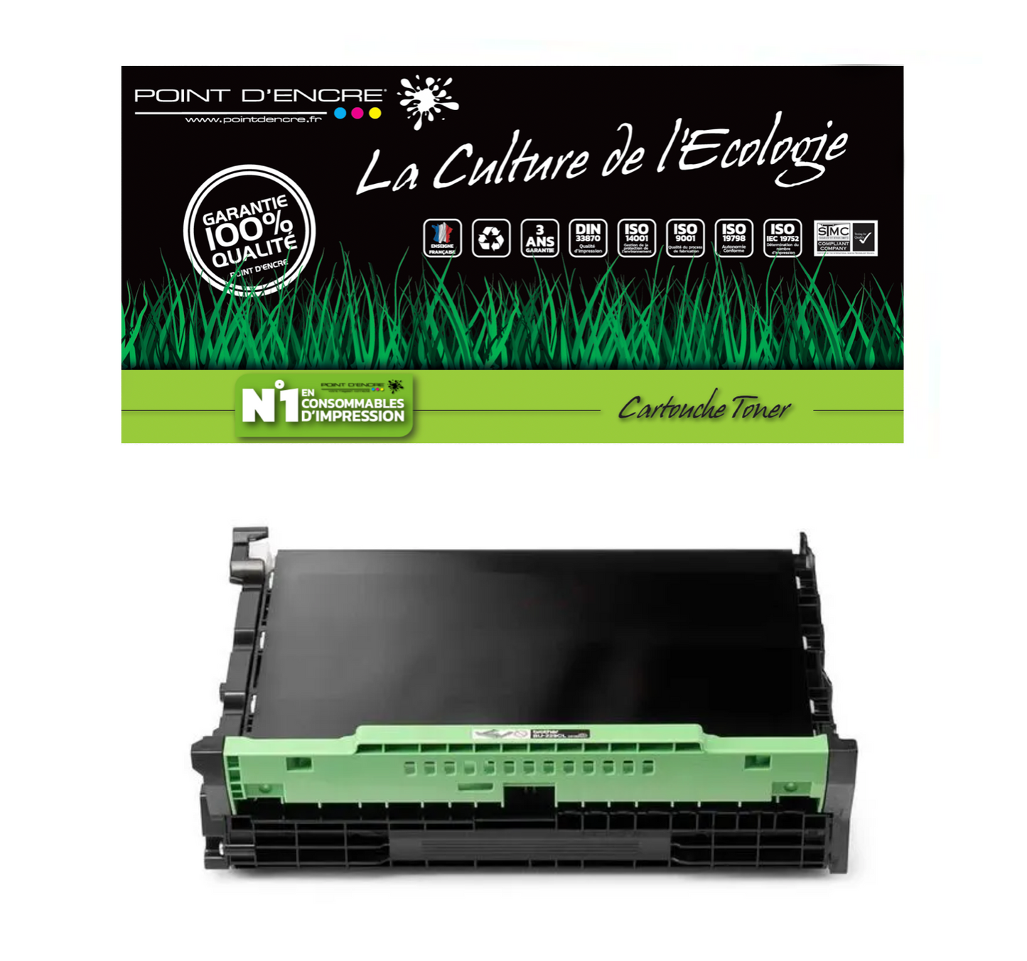 TN248XL / BU229CL - COURROIE D'ENTRAINEMENT - Grande capacité Marque Francaise POINT D'ENCRE pour Imprimantes compatibles Brother (clbr)