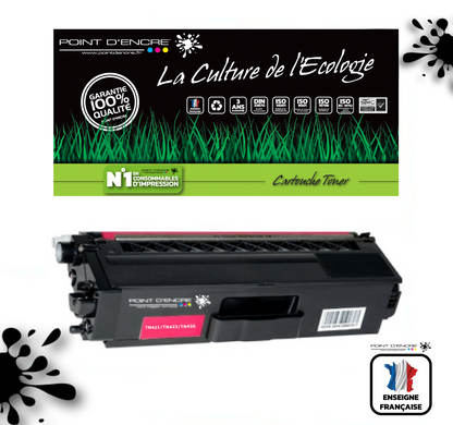 TN421 / TN423 / TN426 -  MAGENTA - Grande capacité Marque Francaise POINT D'ENCRE pour Imprimantes compatibles Brother (clbr)