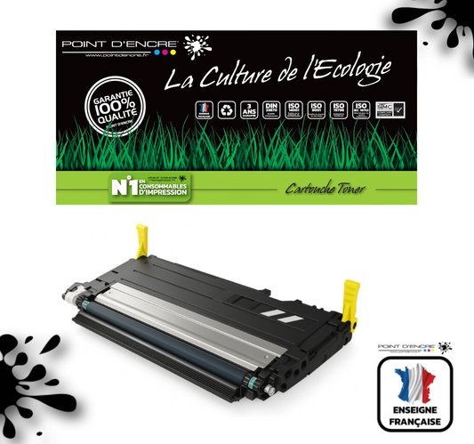 117A - JAUNE - Grande capacité Marque Francaise POINT D'ENCRE pour Imprimantes compatibles HP (clhp)